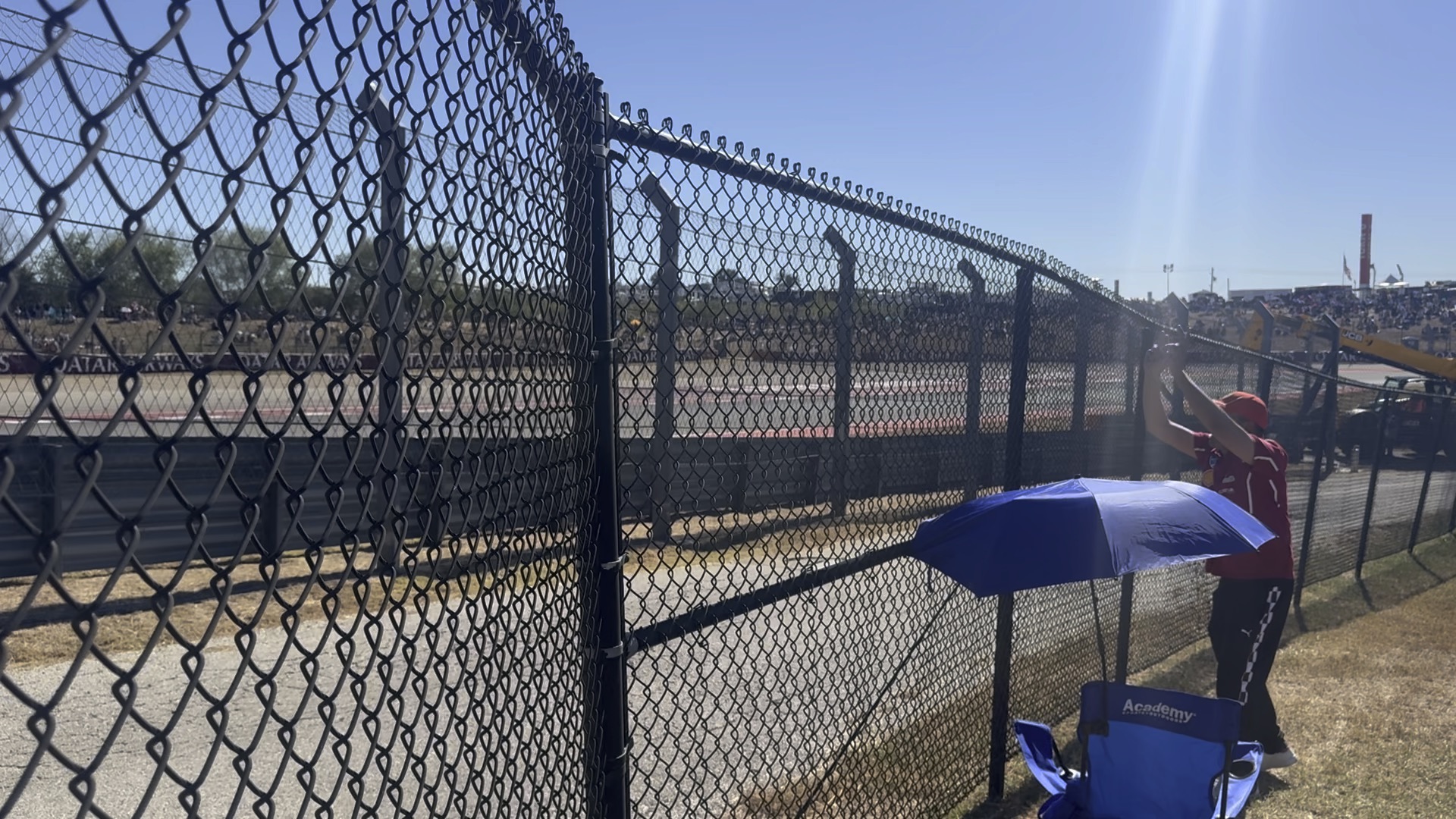 Chain link temporary fence panels on a construction site in Antioch